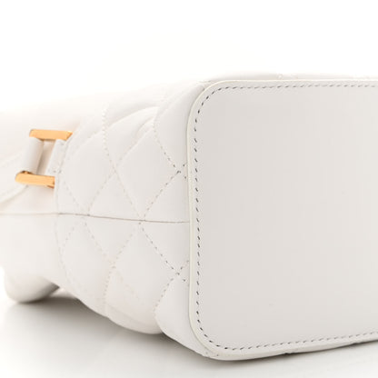 Versace Nappa Quilted Medusa Bucket Bag White 9 of 10