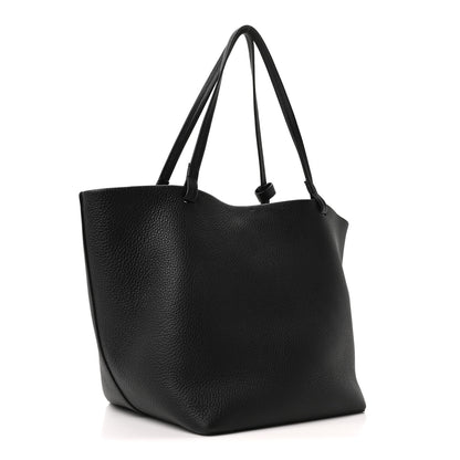The Row Grained Calfskin Park Tote Three Black 4 of 11
