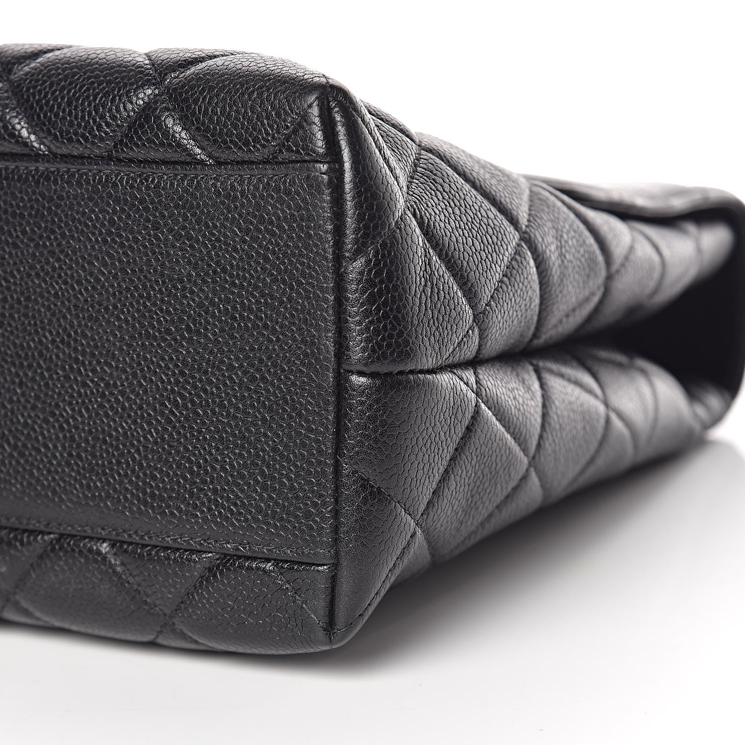 Chanel Caviar Quilted Jumbo Kelly Flap Black 6 of 11