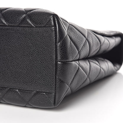 Chanel Caviar Quilted Jumbo Kelly Flap Black 6 of 11