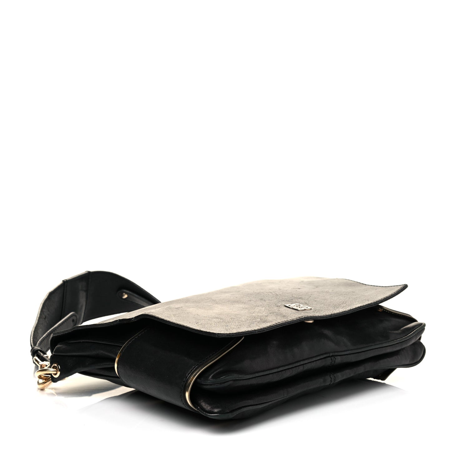 Calfskin Melancholia Shoulder Bag Black