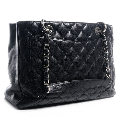 Chanel Caviar Grand Shopping Tote GST Black 3 of 7