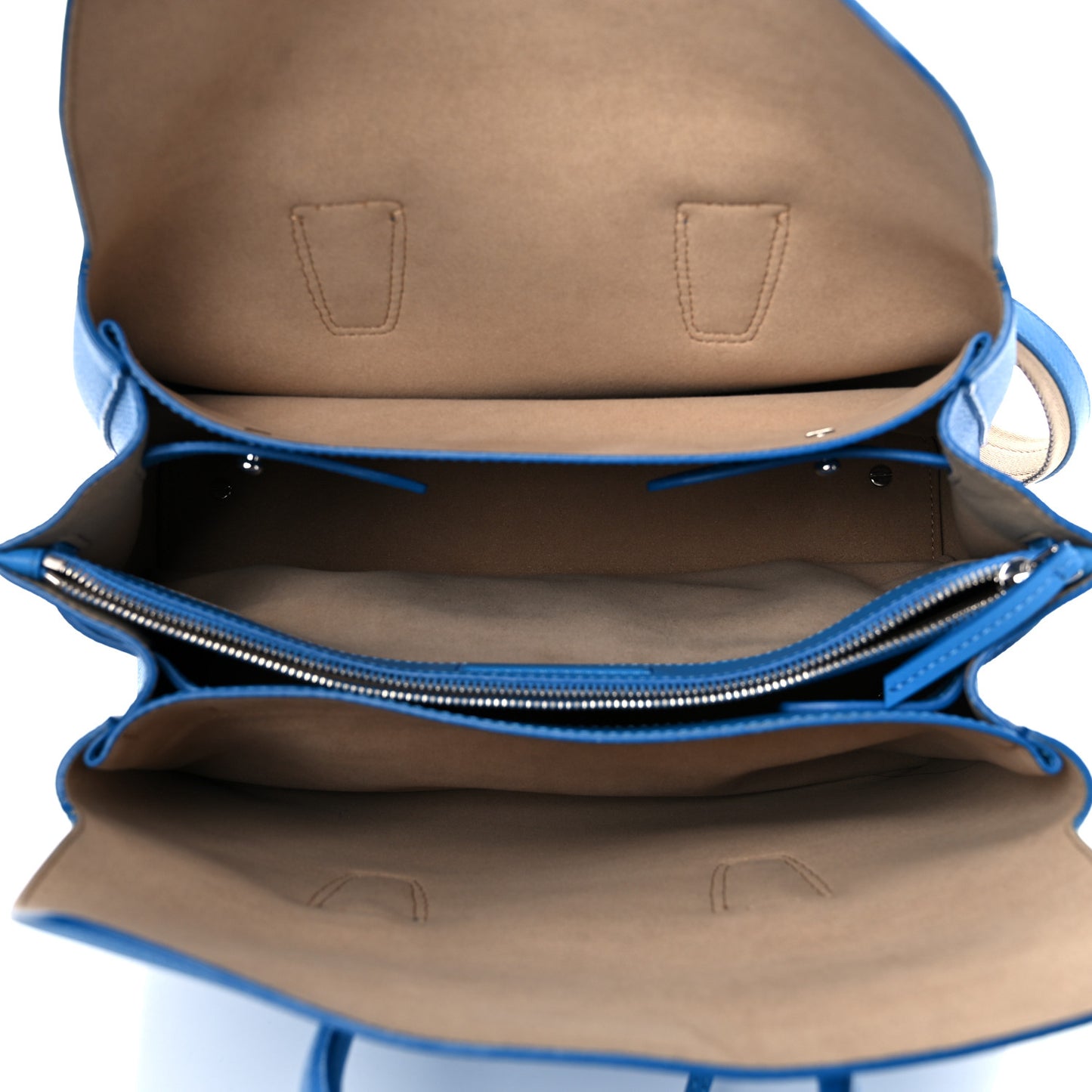 Grained Calfskin Medium Milla Tote Tile Blue