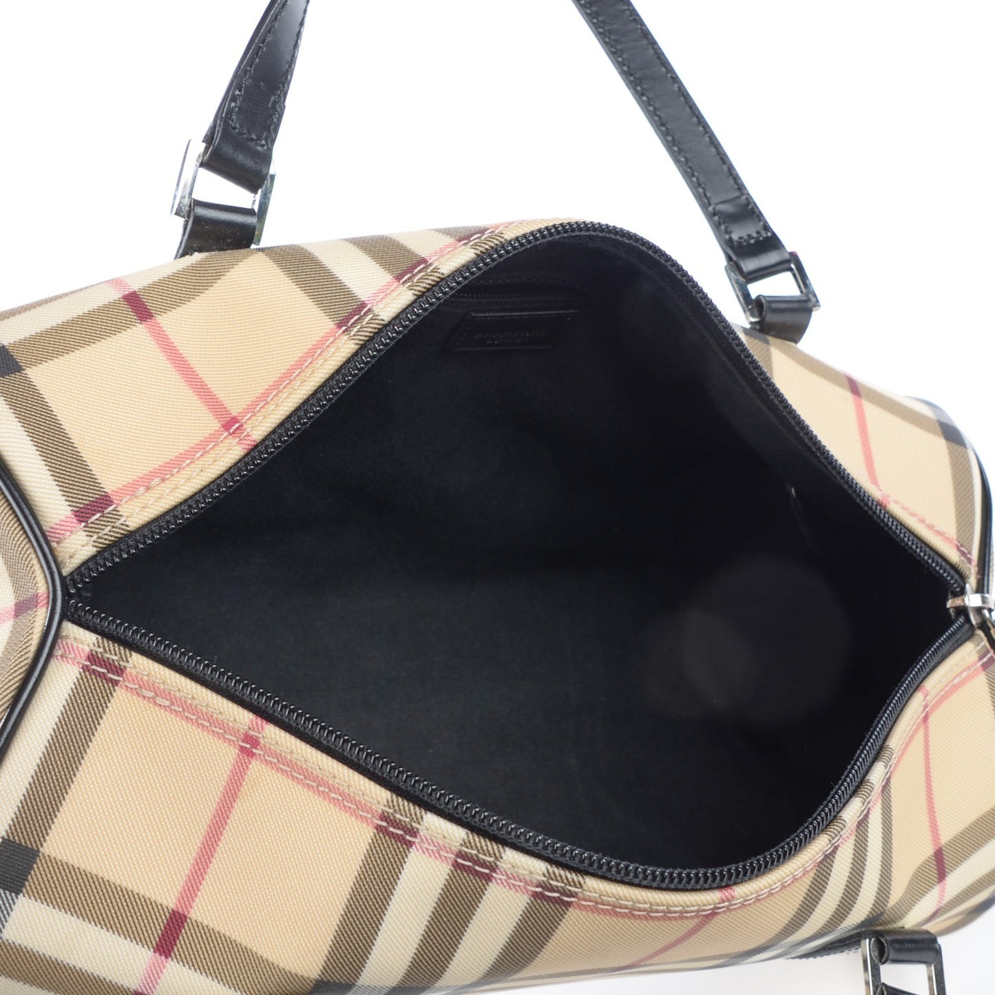 House Check Satchel Black