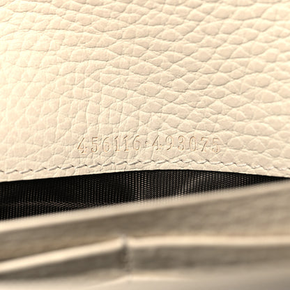 Gucci Dollar Calfskin GG Supreme Monogram GG Marmont Continental Wallet Mystic White Beige Ebony 7 of 8