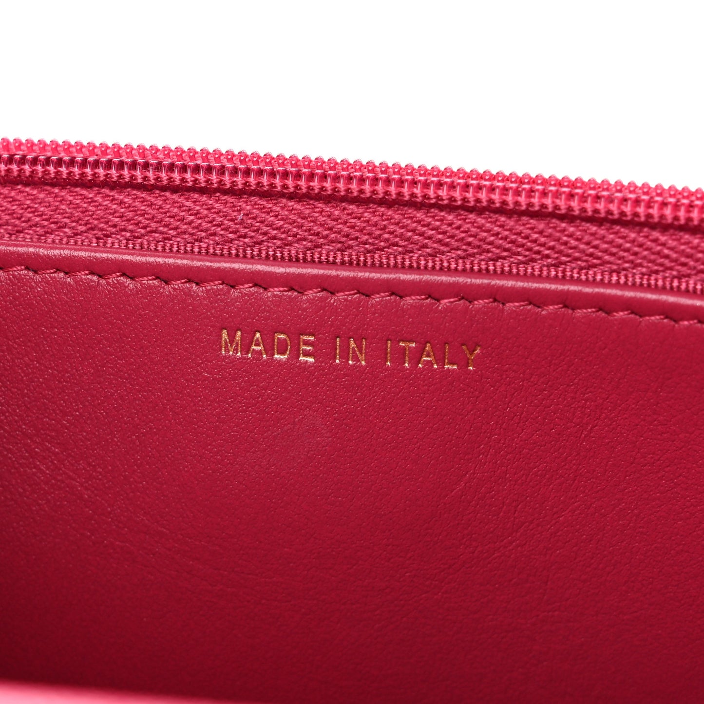 Caviar Quilted Wallet on Chain WOC Dark Pink