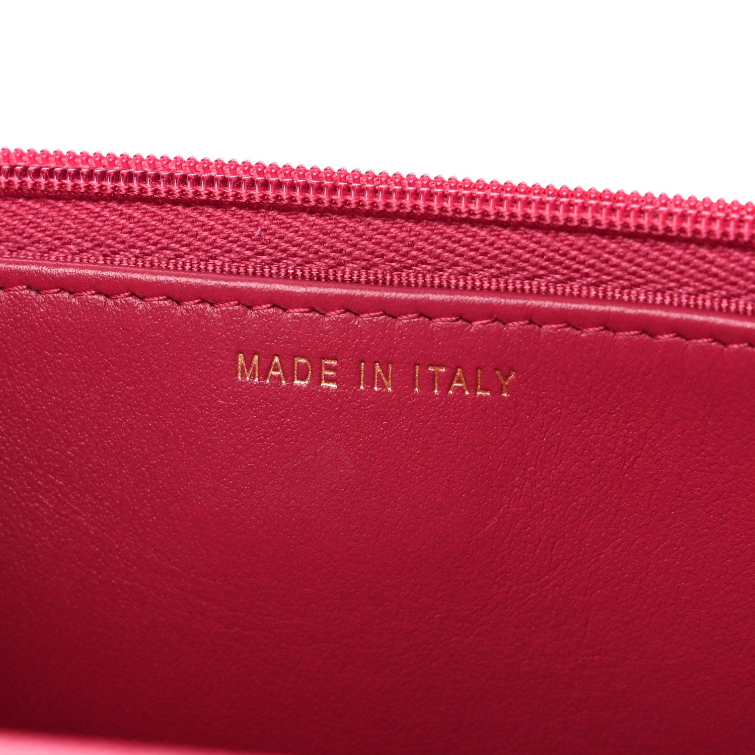 Chanel Caviar Quilted Wallet on Chain WOC Dark Pink 7 of 12