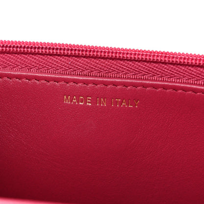 Chanel Caviar Quilted Wallet on Chain WOC Dark Pink 7 of 12