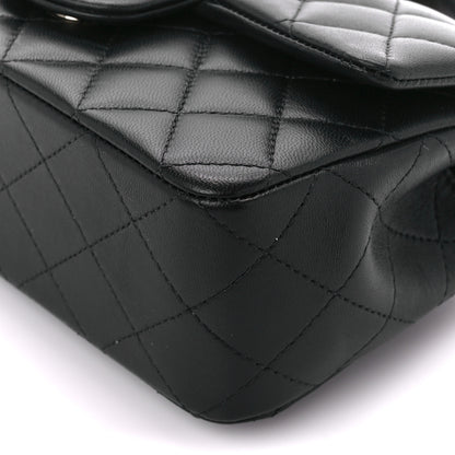 Chanel Lambskin Quilted Mini Top Handle Rectangular Flap Black 11 of 12
