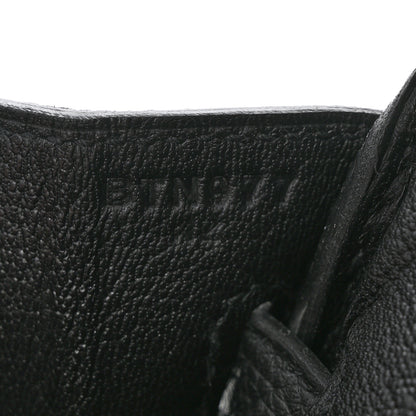 Hermes Togo Birkin 25 Black 7 of 11