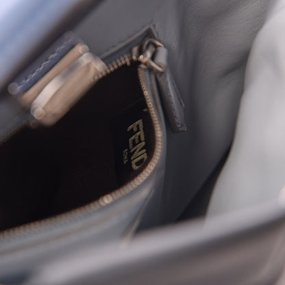 Fendi Nappa Colorblock Mini Peekaboo Iconic Satchel Tempesta Nebula Polvere 11 of 11