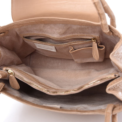 Nancy Gonzalez Crocodile Shoulder Bag Beige 5 of 9
