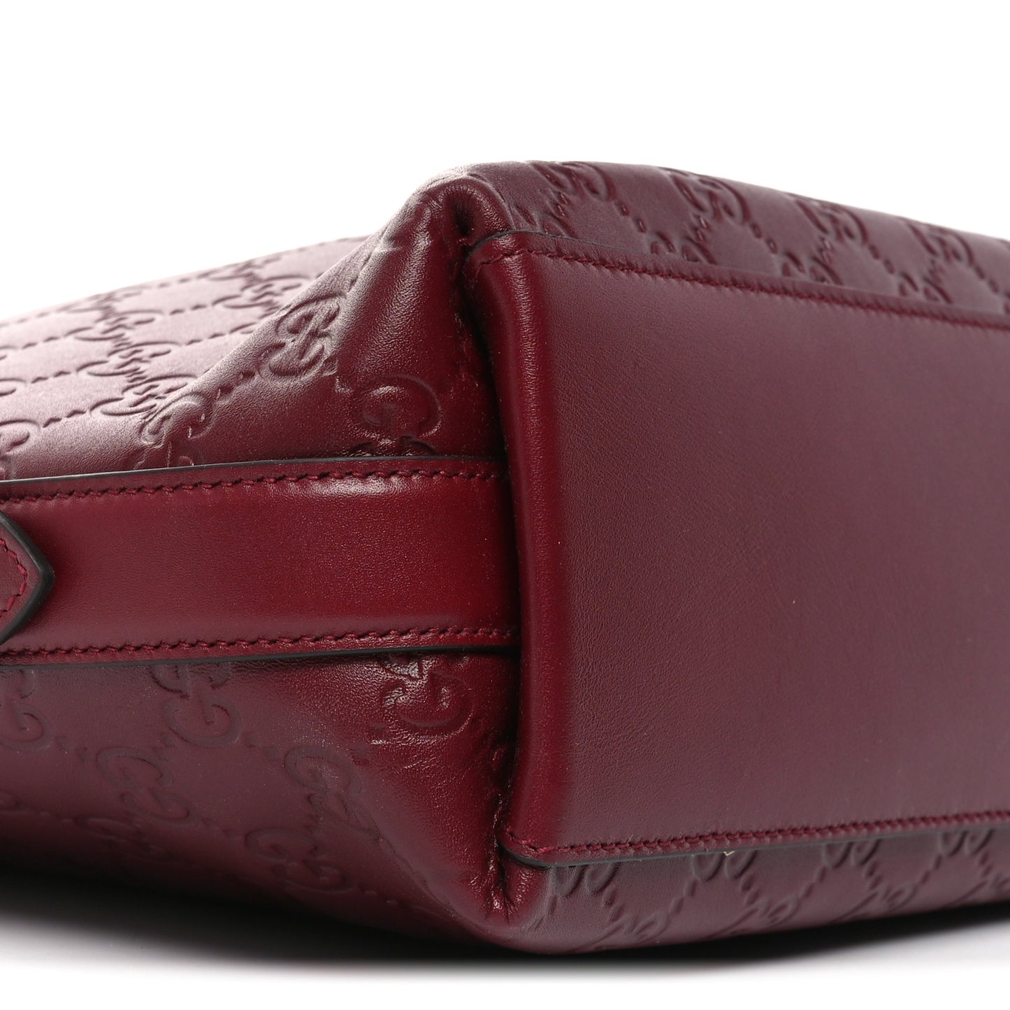 GG Calfskin Embossed Emblem Medium Shoulder Bag Rose Ancora
