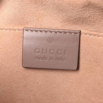 Gucci Calfskin Matelasse Small GG Marmont Chain Shoulder Bag Porcelain Rose 6 of 12