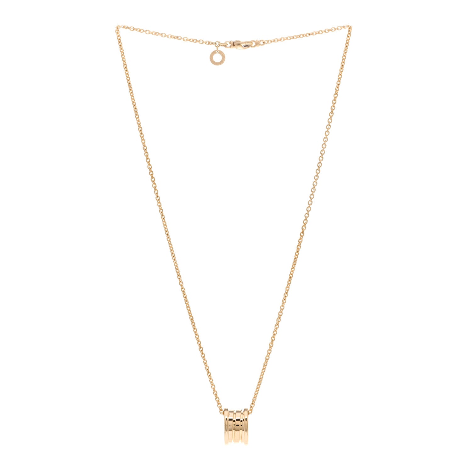 Bulgari 18K Yellow Gold B.Zero1 Pendant Necklace 3 of 4