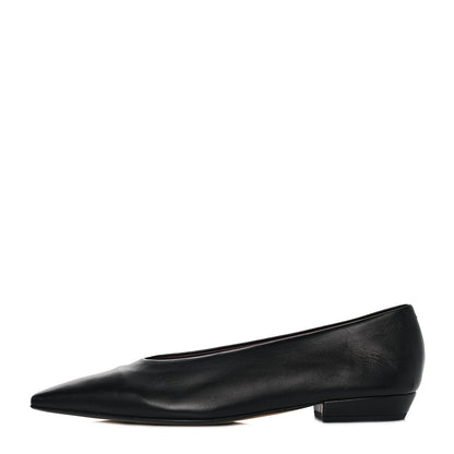 Bottega Veneta Nappa Almond Flats 37 Black 1 of 8
