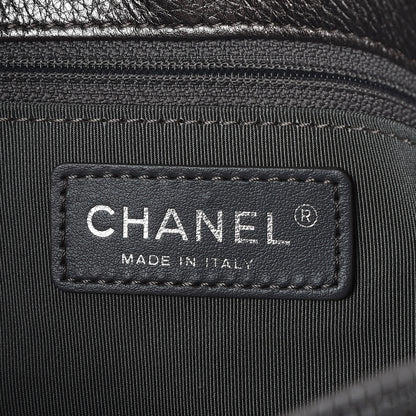 Chanel Metallic Grained Calfskin Quilted Large Casual Pocket Tote Silver 8 of 10