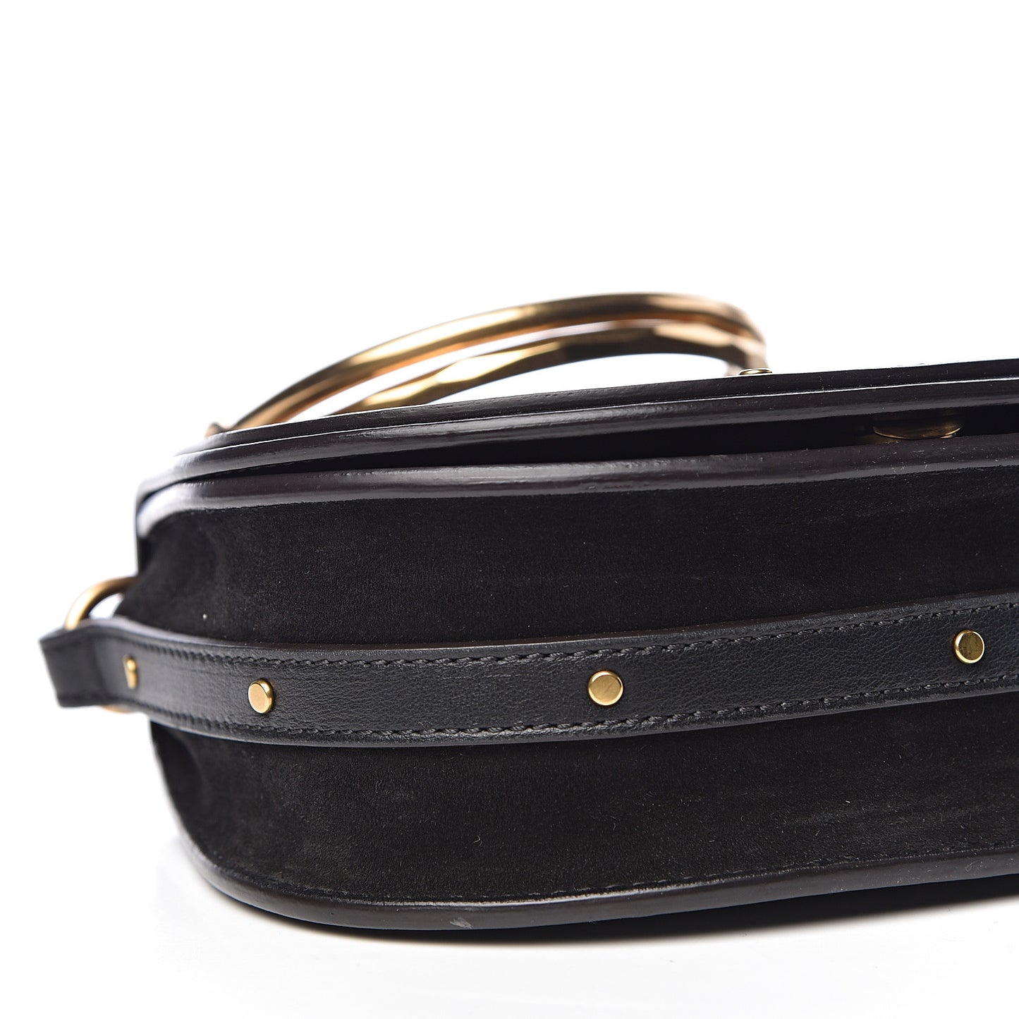 Calfskin Small Nile Bracelet Bag Black