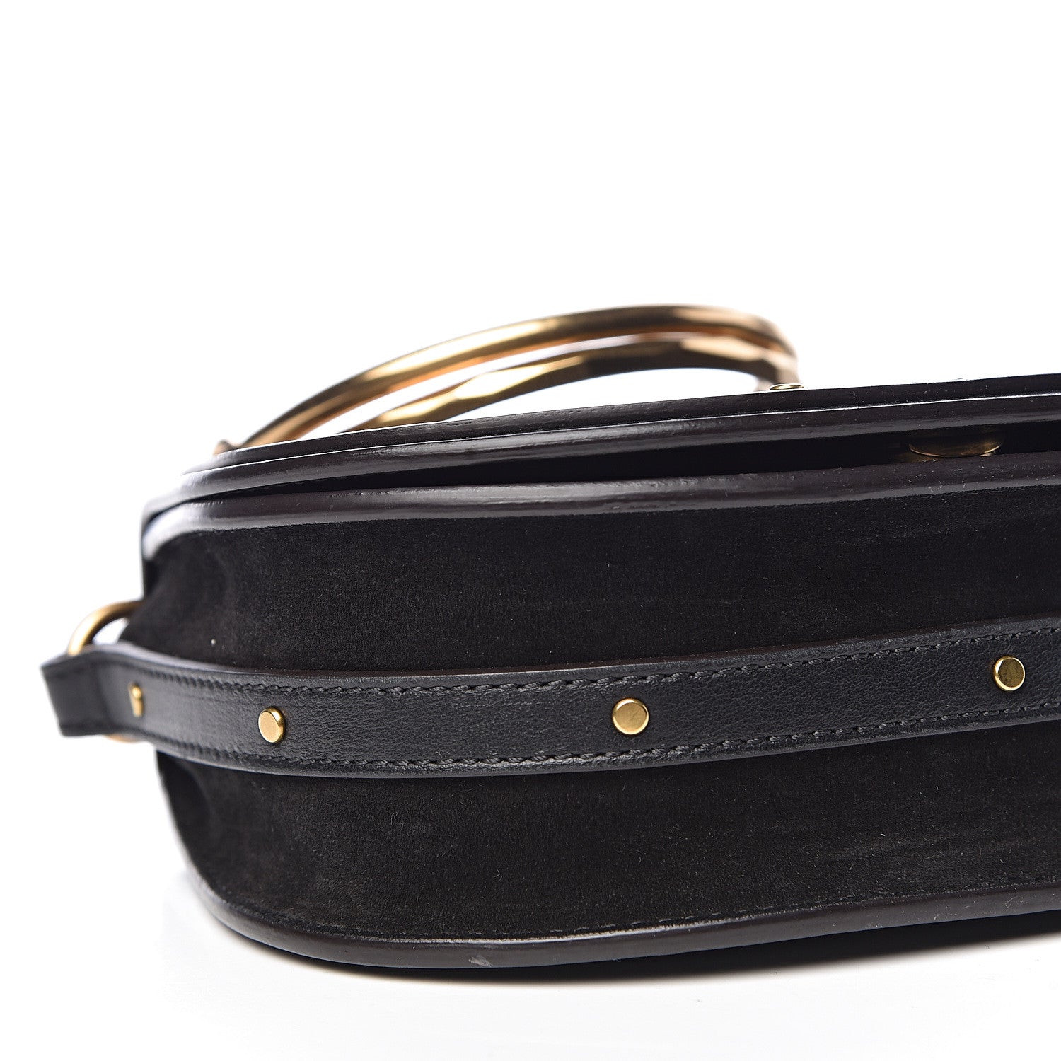 Chloe Calfskin Small Nile Bracelet Bag Black 9 of 11