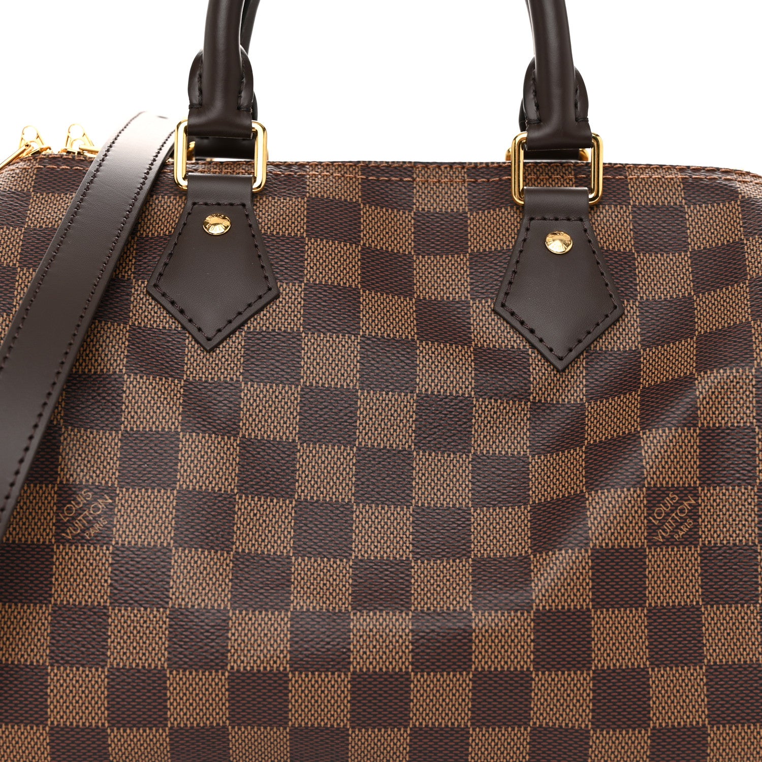 Louis Vuitton Damier Ebene Speedy Bandouliere 25 7 of 10