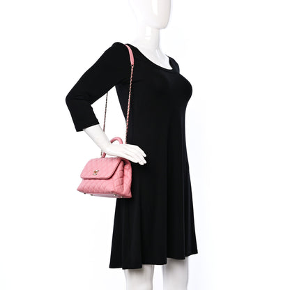Chanel Caviar Quilted Mini Coco Handle Flap Pink 2 of 11