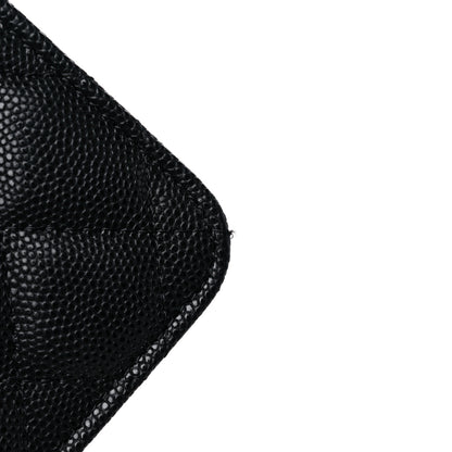 Chanel Caviar Quilted Pocket Twins Clutch With Chain Black 11 of 12