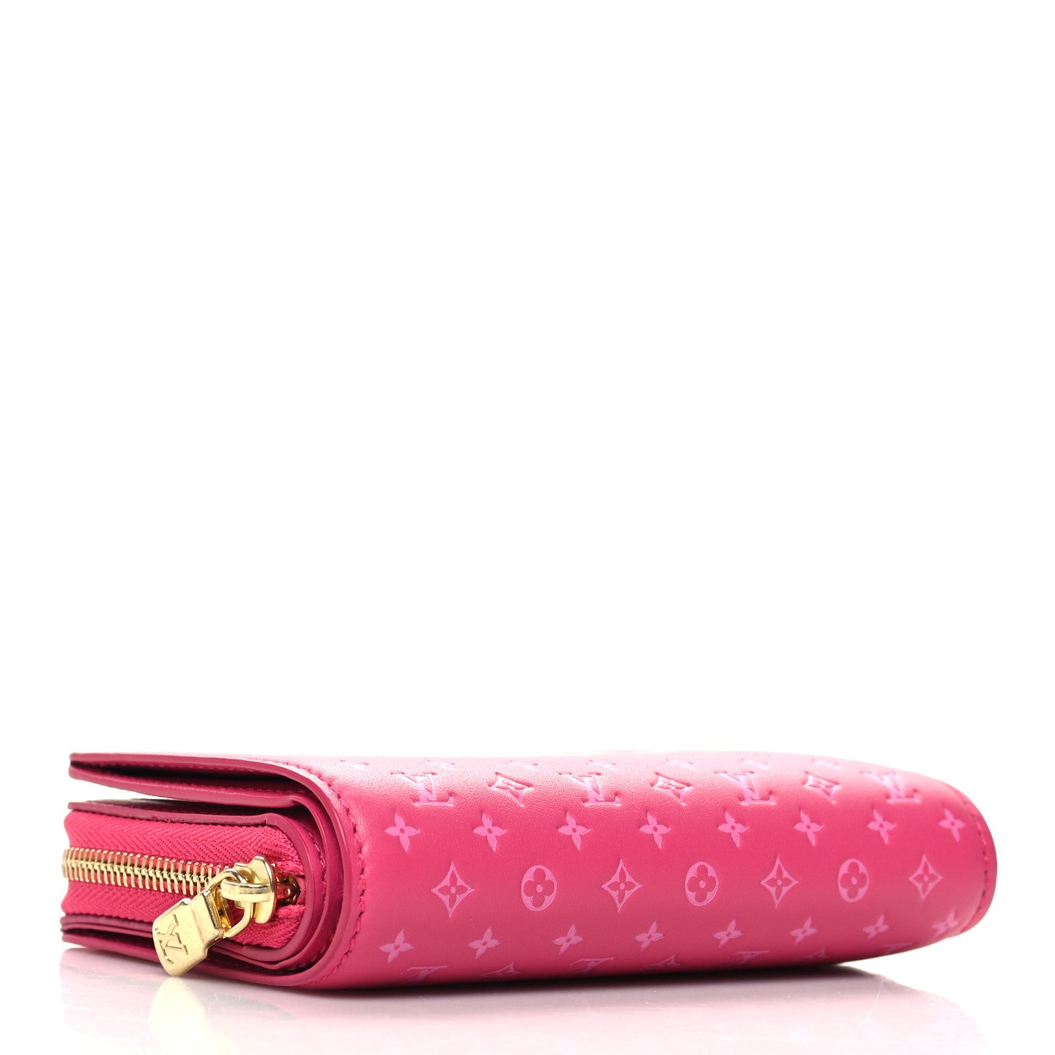 Louis Vuitton Calfskin Nanogram Embossed Lou Wallet Rose 4 of 8