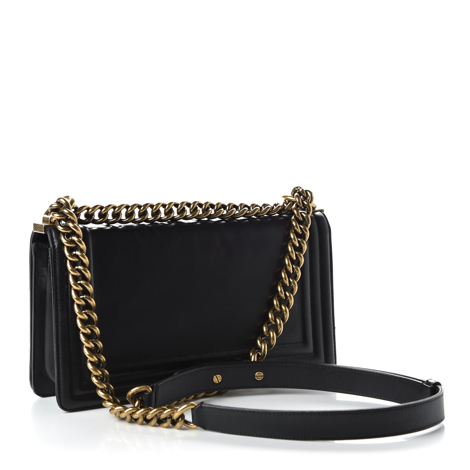 Chanel Glazed Calfskin Medium Boy Flap Black 3 of 10