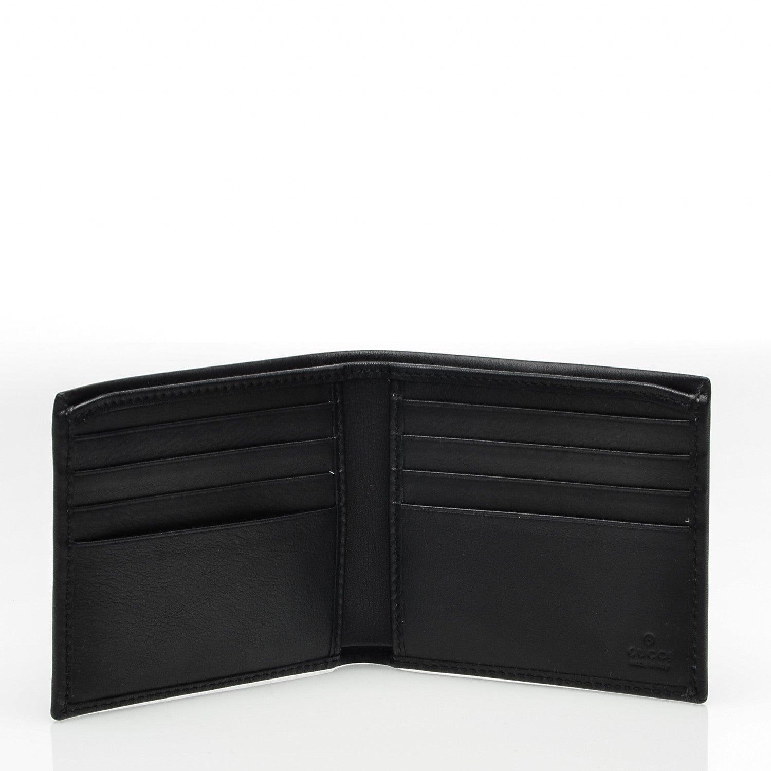 Gucci Calfskin Studded Bi-Fold Wallet Black 4 of 6