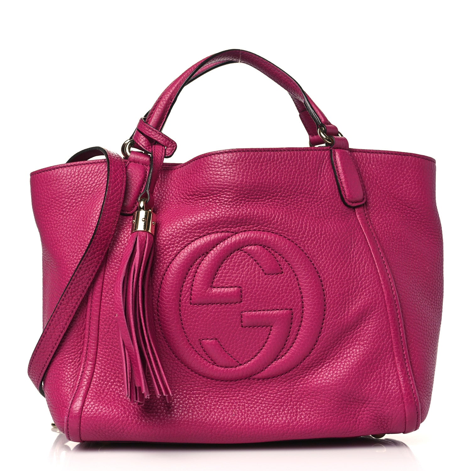 Gucci Cellarius Calfskin Small Soho Shoulder Bag Bright Bouganville 1 of 9