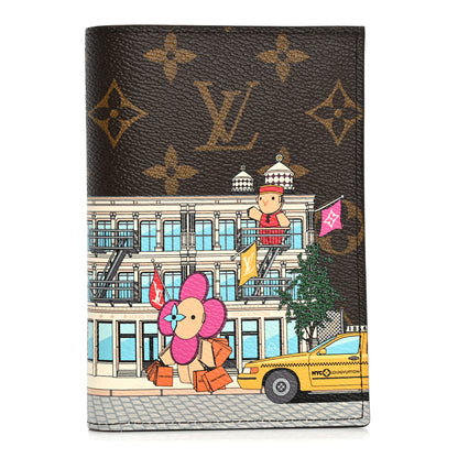 Louis Vuitton Monogram 2022 Christmas Animation New York Soho Passport Cover Yellow 1 of 6
