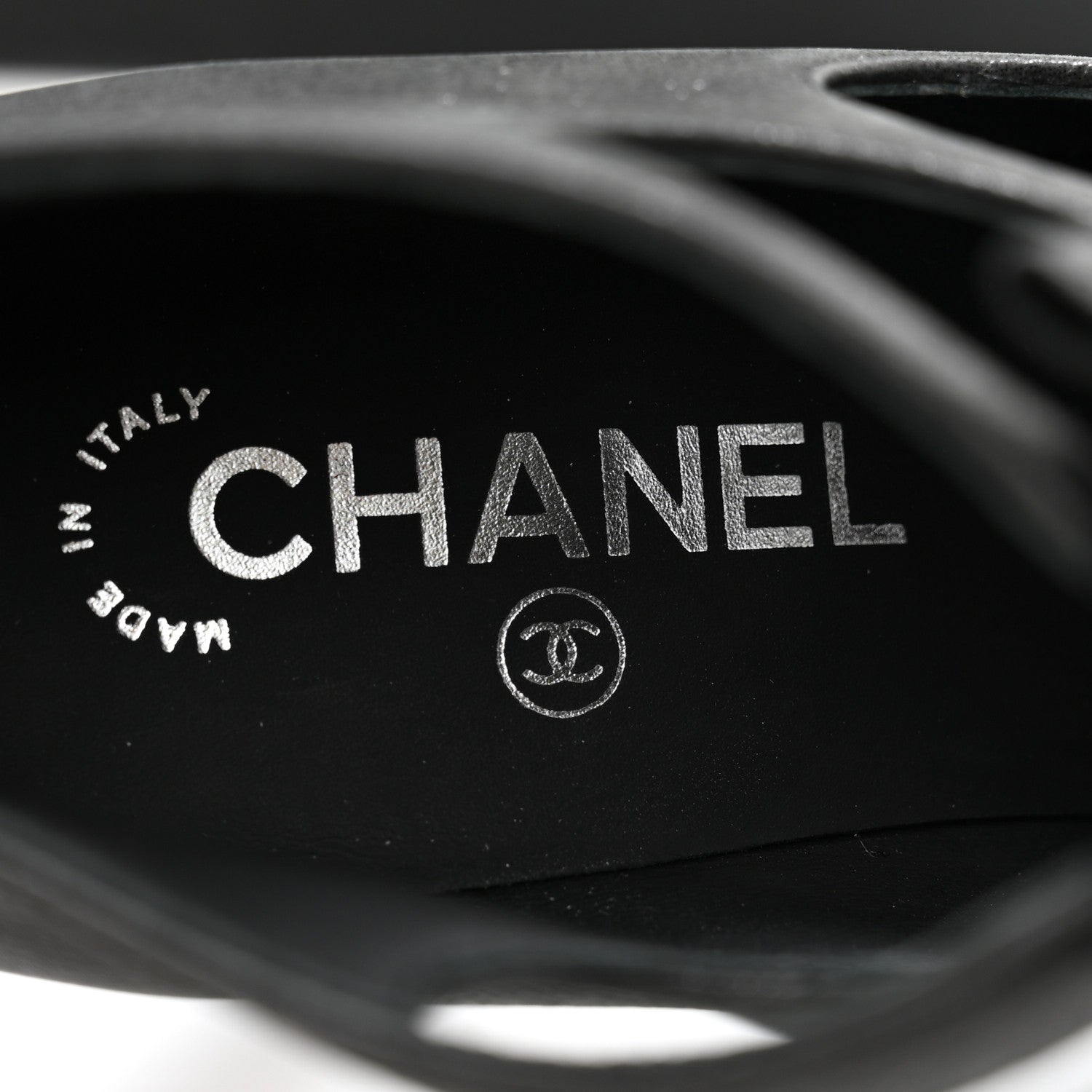 Chanel Buffalo Glitter Crystal Star Pumps 39 Black 6 of 12