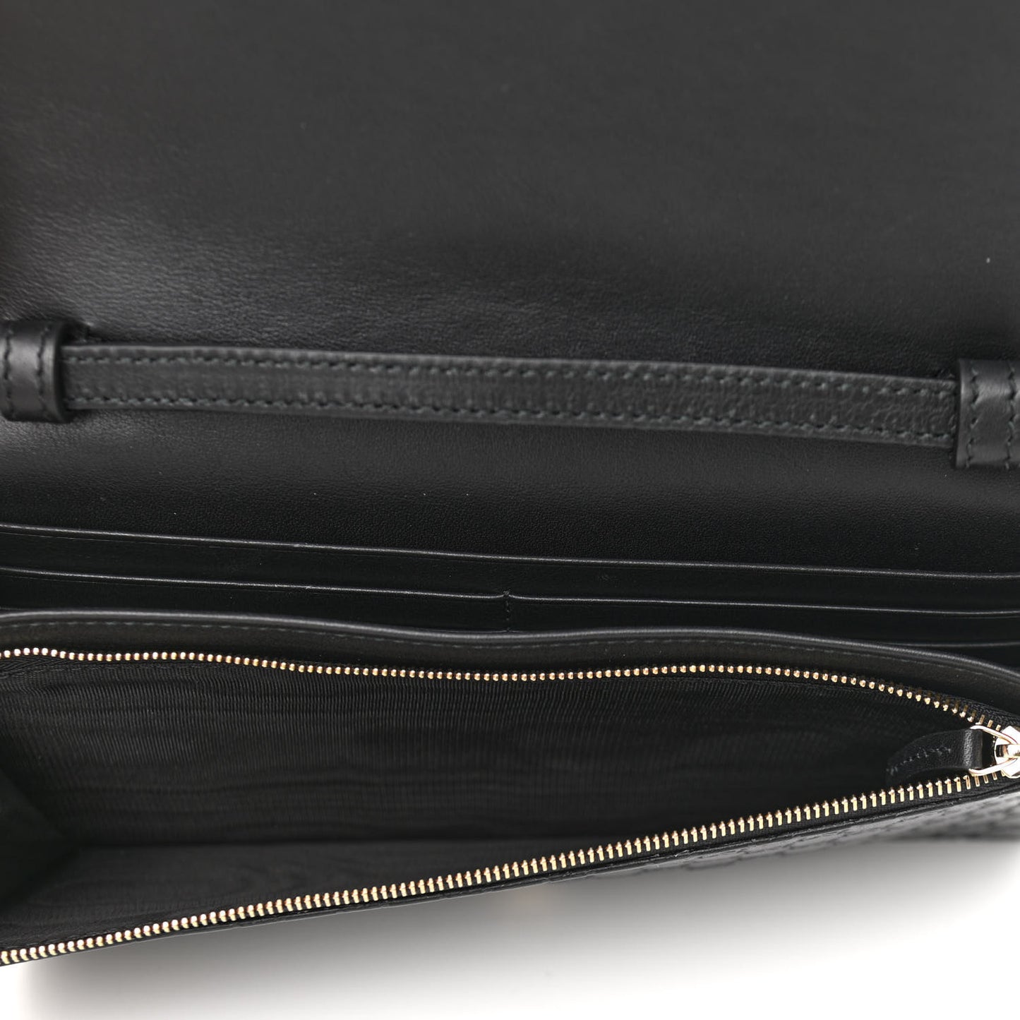Microguccissima Crossbody Wallet Black