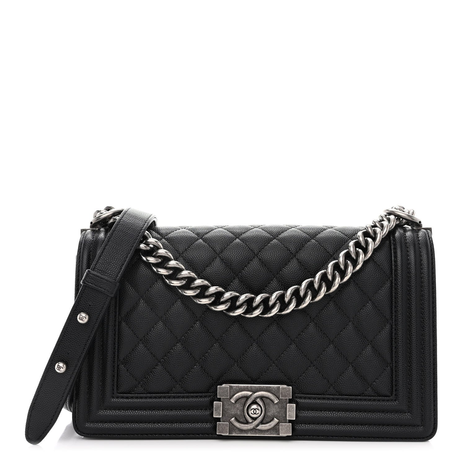 Chanel Caviar Quilted Medium Boy Flap Black 1 of 11