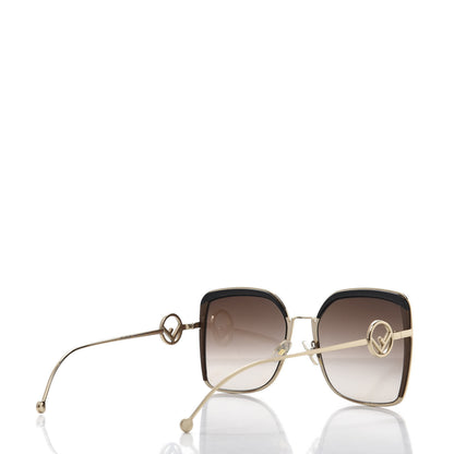 Fendi Metal Acetate F is Fendi Square Sunglasses FF 0294/S Gold 4 of 8