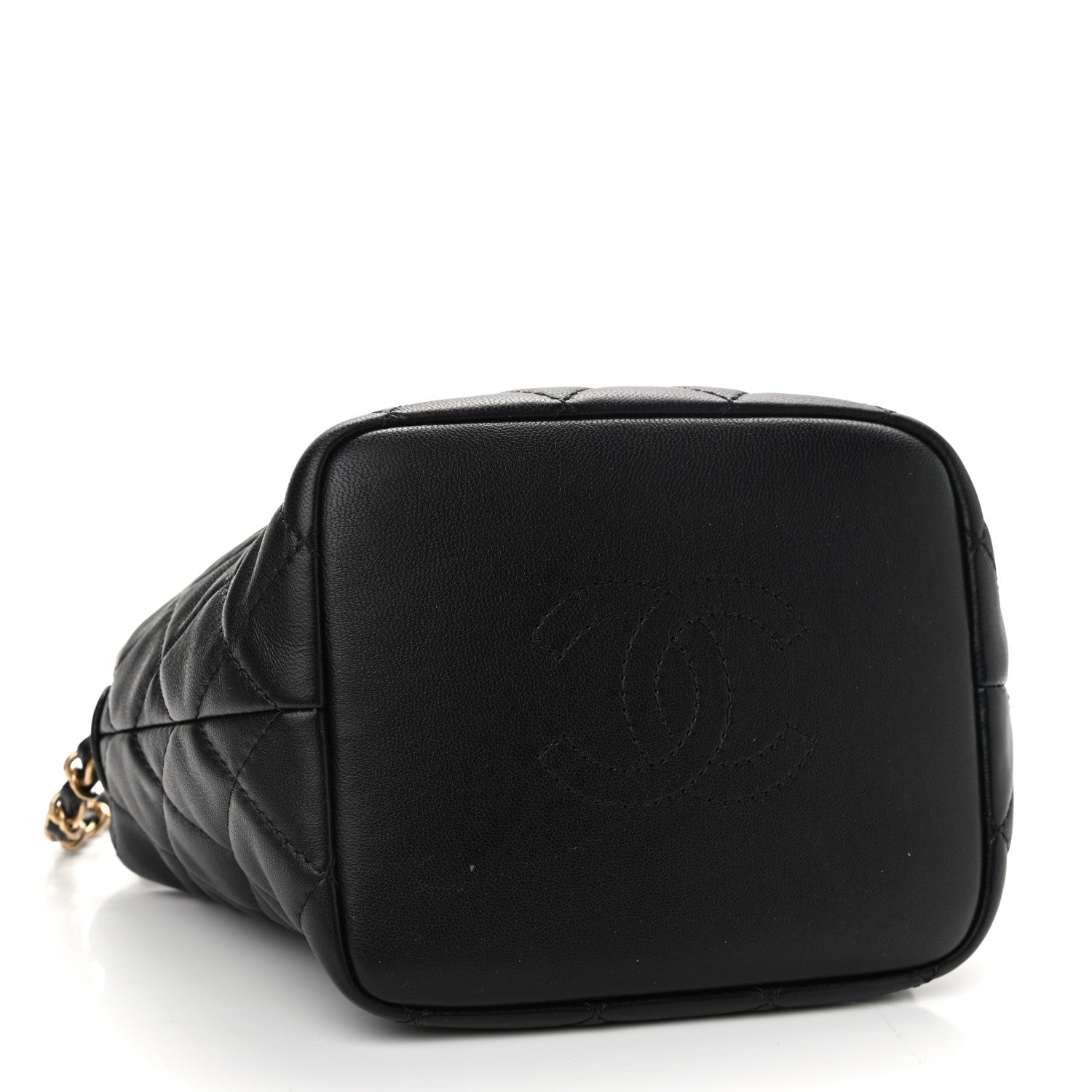 Chanel Lambskin Quilted Small Perfect Meeting Hobo Black 4 of 10