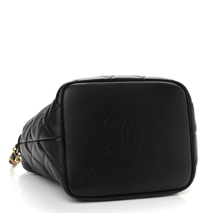 Chanel Lambskin Quilted Small Perfect Meeting Hobo Black 4 of 10