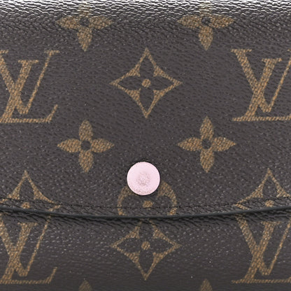 Louis Vuitton Monogram Emilie Wallet Rose Ballerine 7 of 10