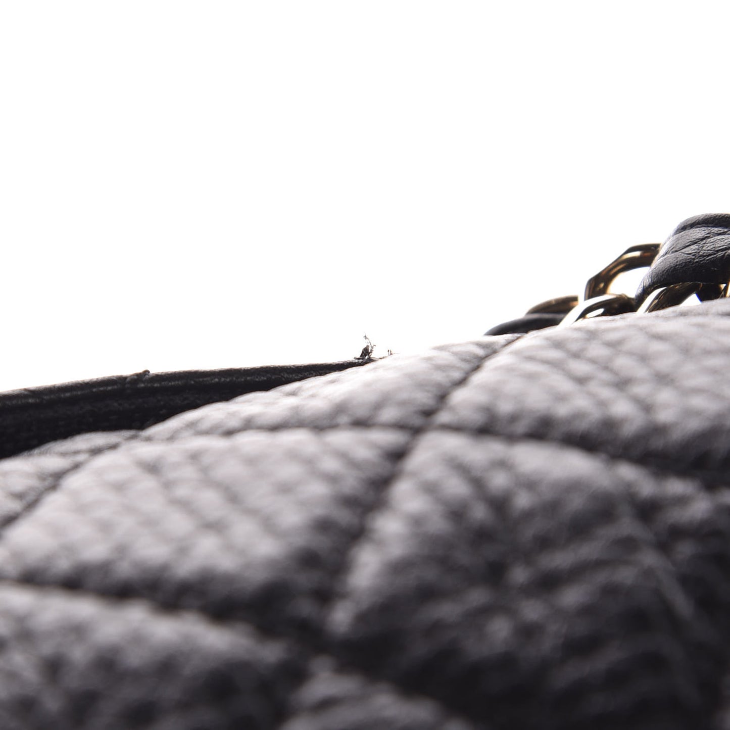 Calfskin Quilted XXL Travel Flap Bag Black