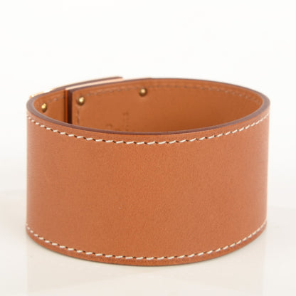 Hermes Natural Barenia Kelly Dog Cuff 3 of 6