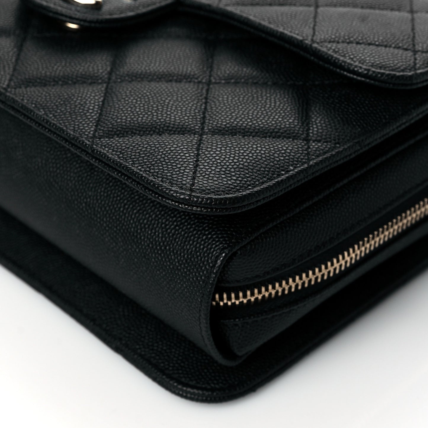 Caviar Quilted Large Like A Wallet Flap Black