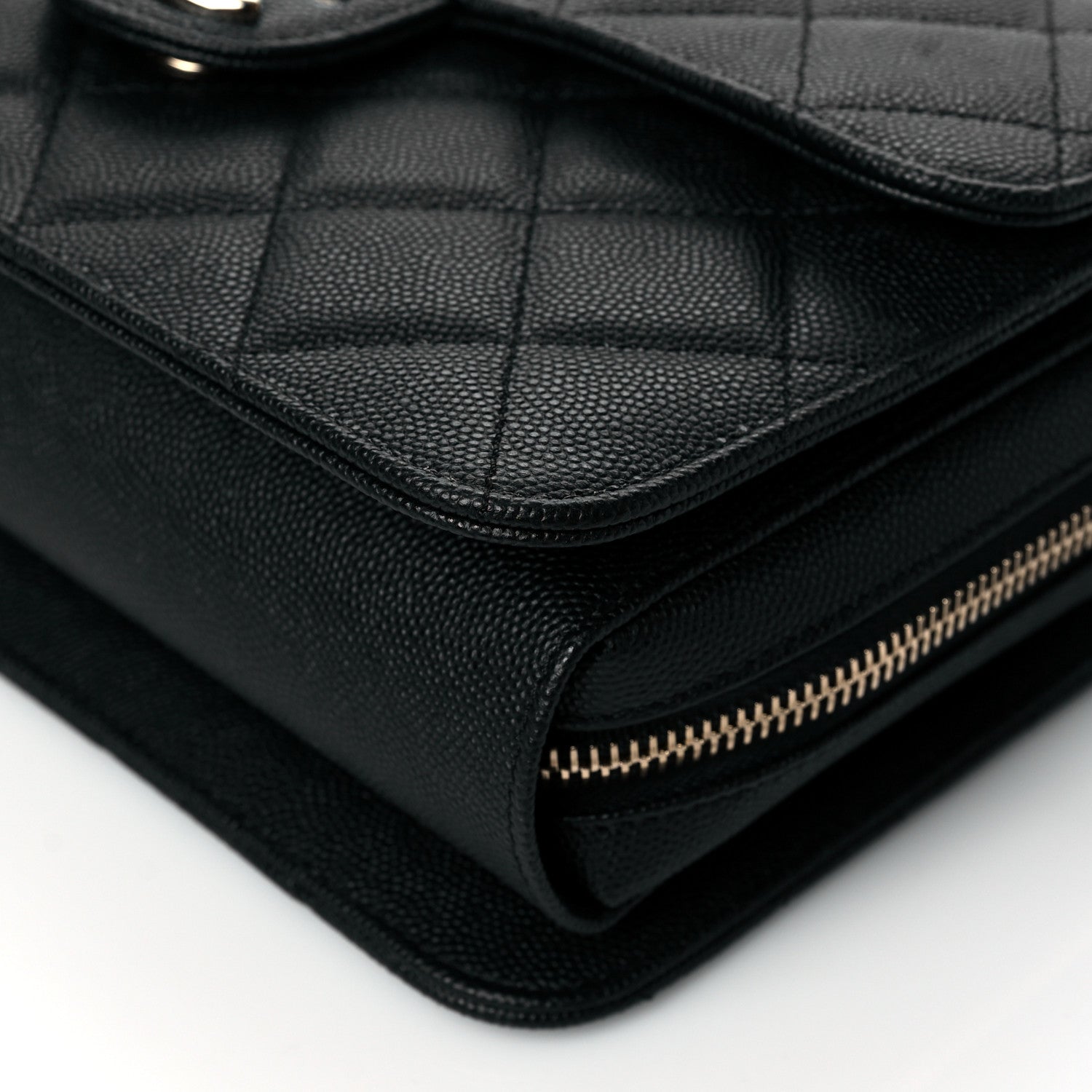 Chanel Caviar Quilted Large Like A Wallet Flap Black 5 of 11