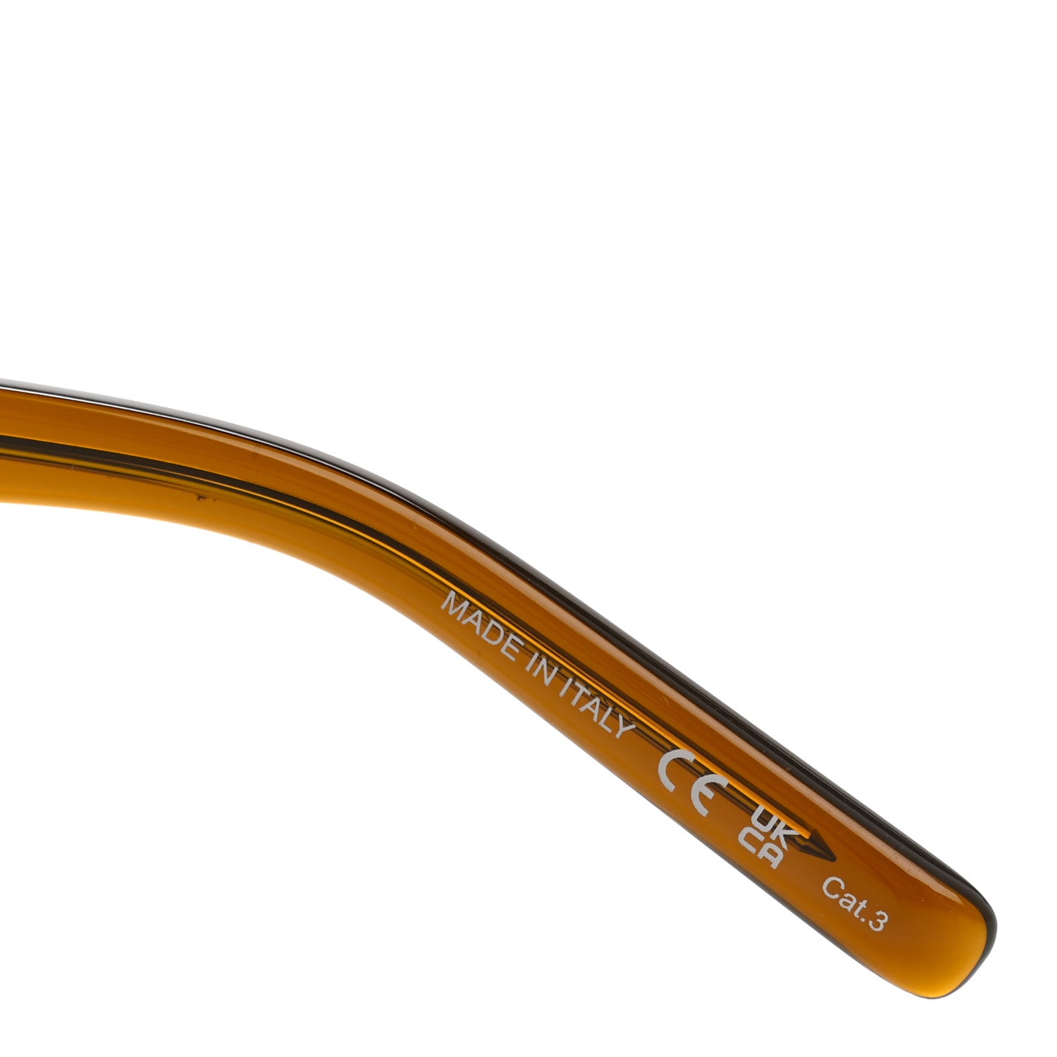 Saint Laurent Acetate Geometric Aviator Sunglasses SL 545 Brown Green 7 of 8