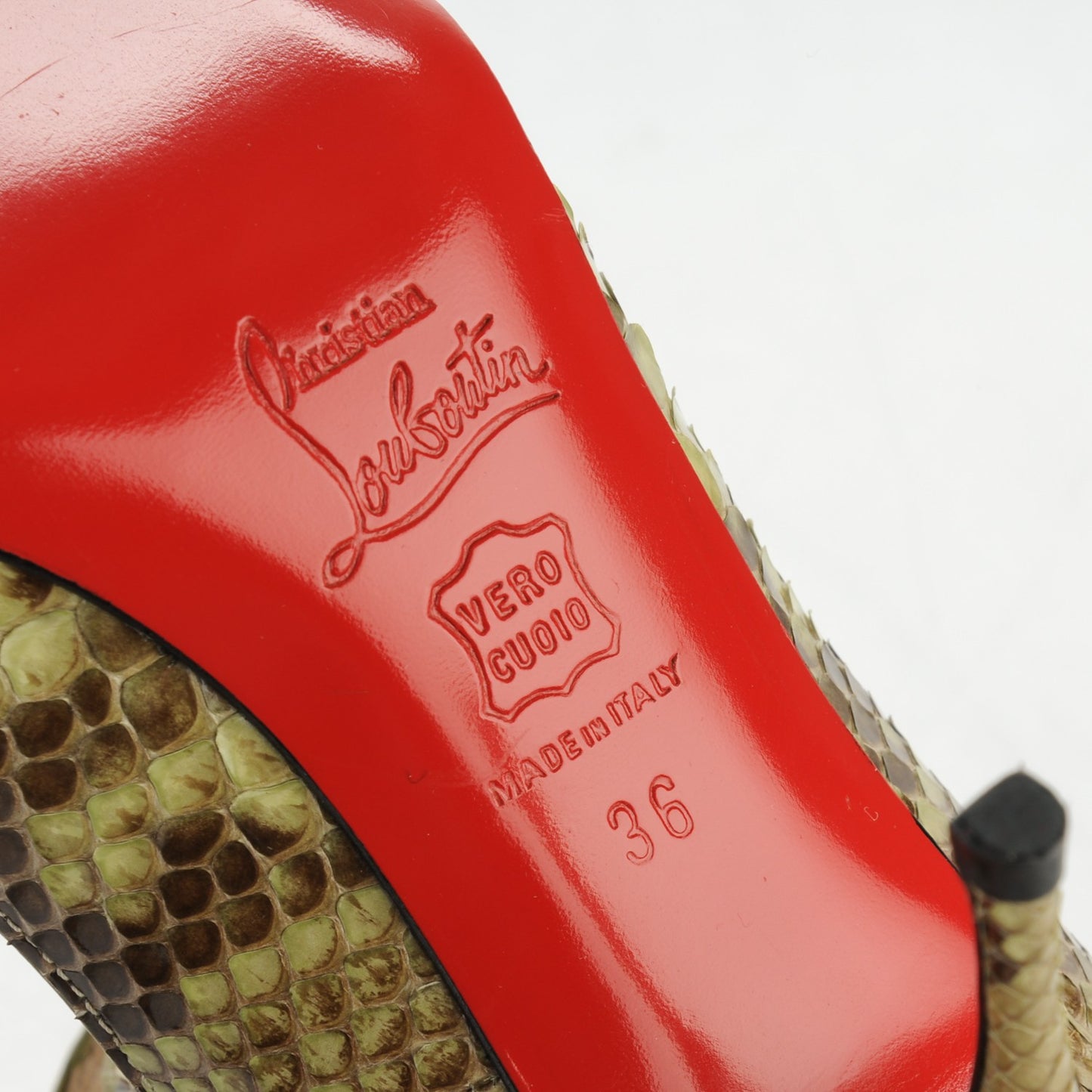 Python Yoyo 85 Peep Toe Pumps 36 Green