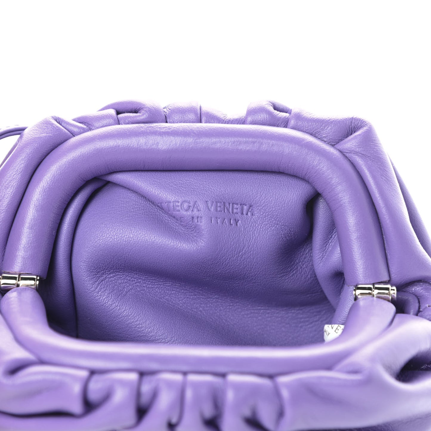 Butter Calfskin Coin Purse Purple