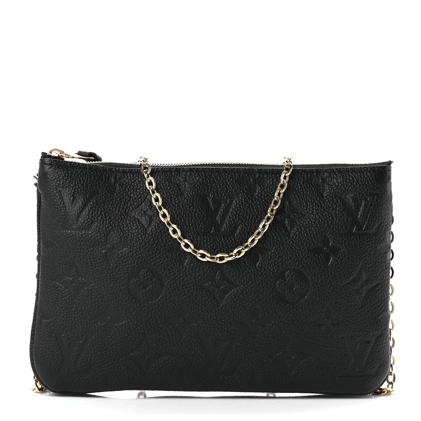 Empreinte Double Zip Pochette Black