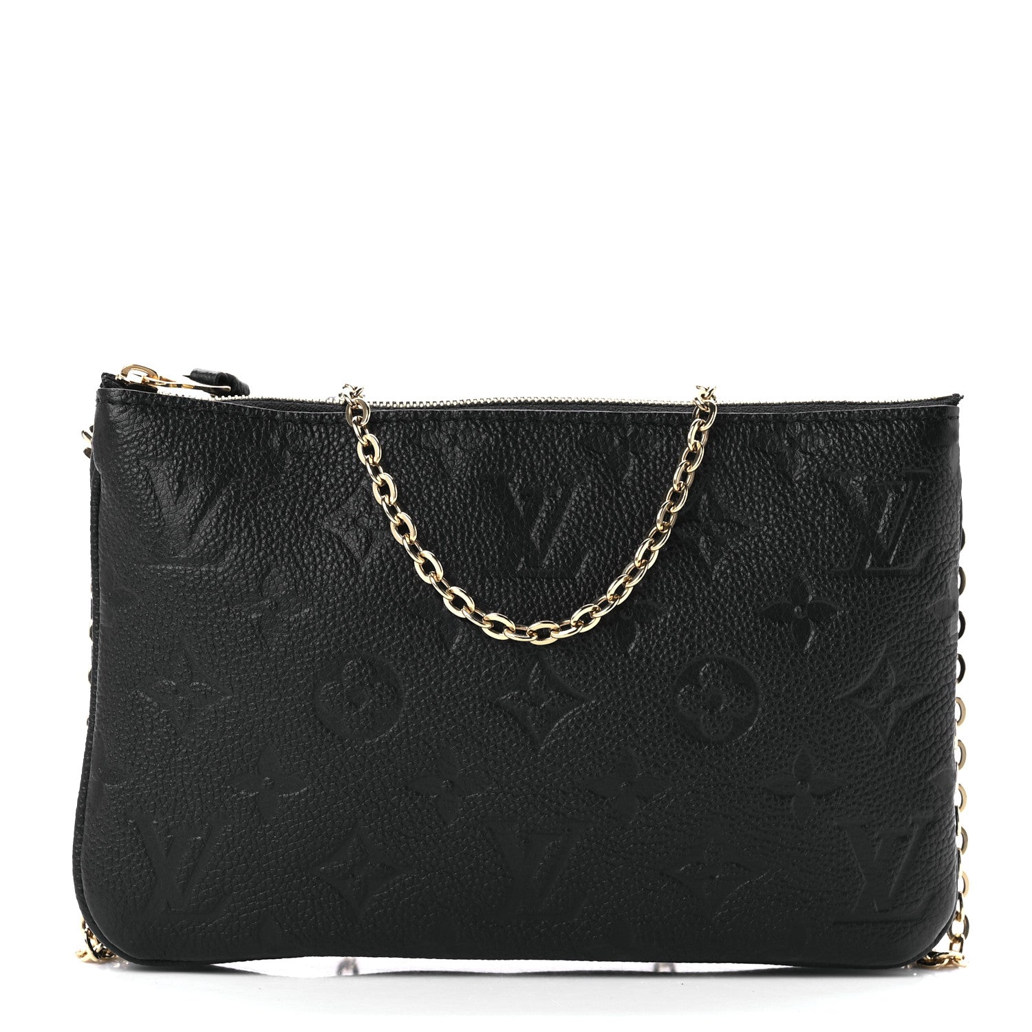 Louis Vuitton Empreinte Double Zip Pochette Black 1 of 8