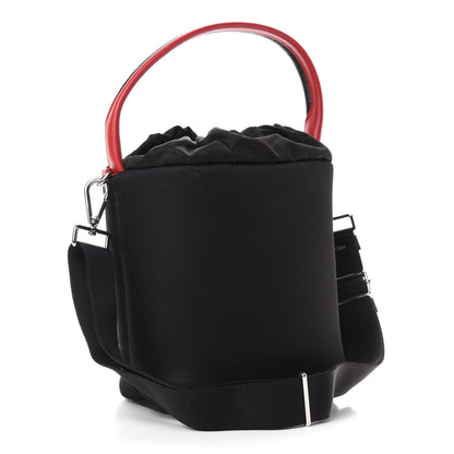 Prada Tessuto Nylon Pocket Small Cargo Tote Black Fuoco 3 of 10