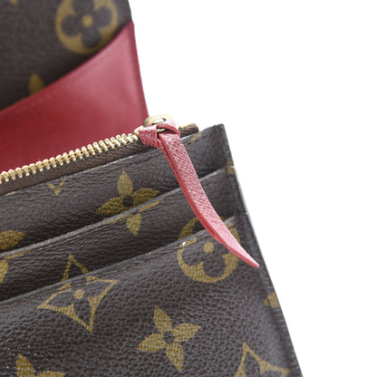 Louis Vuitton Monogram Emilie Wallet Red 10 of 12