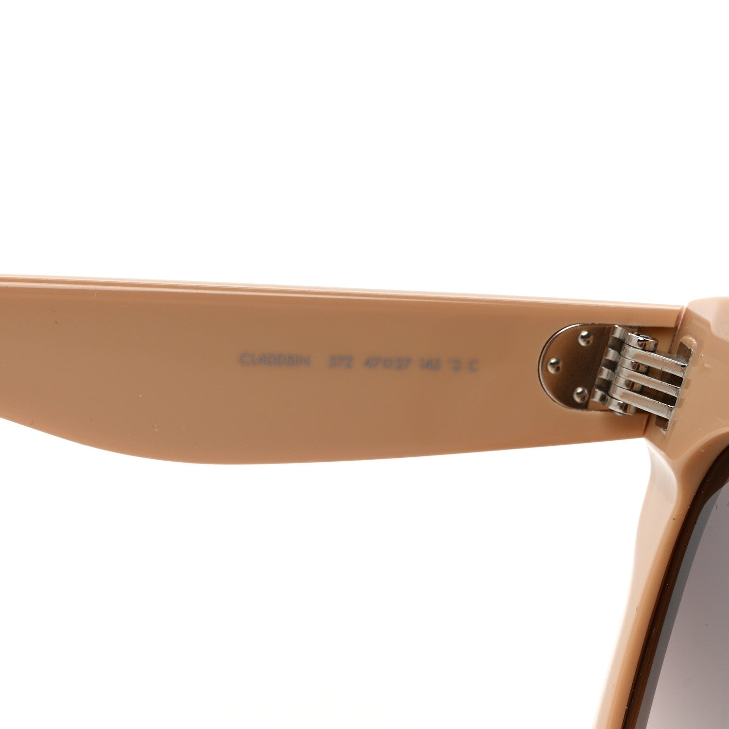 Celine Acetate Cat Eye Sunglasses CL4005IN Beige 6 of 6